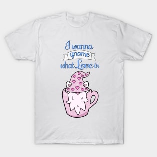 I wanna gnome what love is T-Shirt